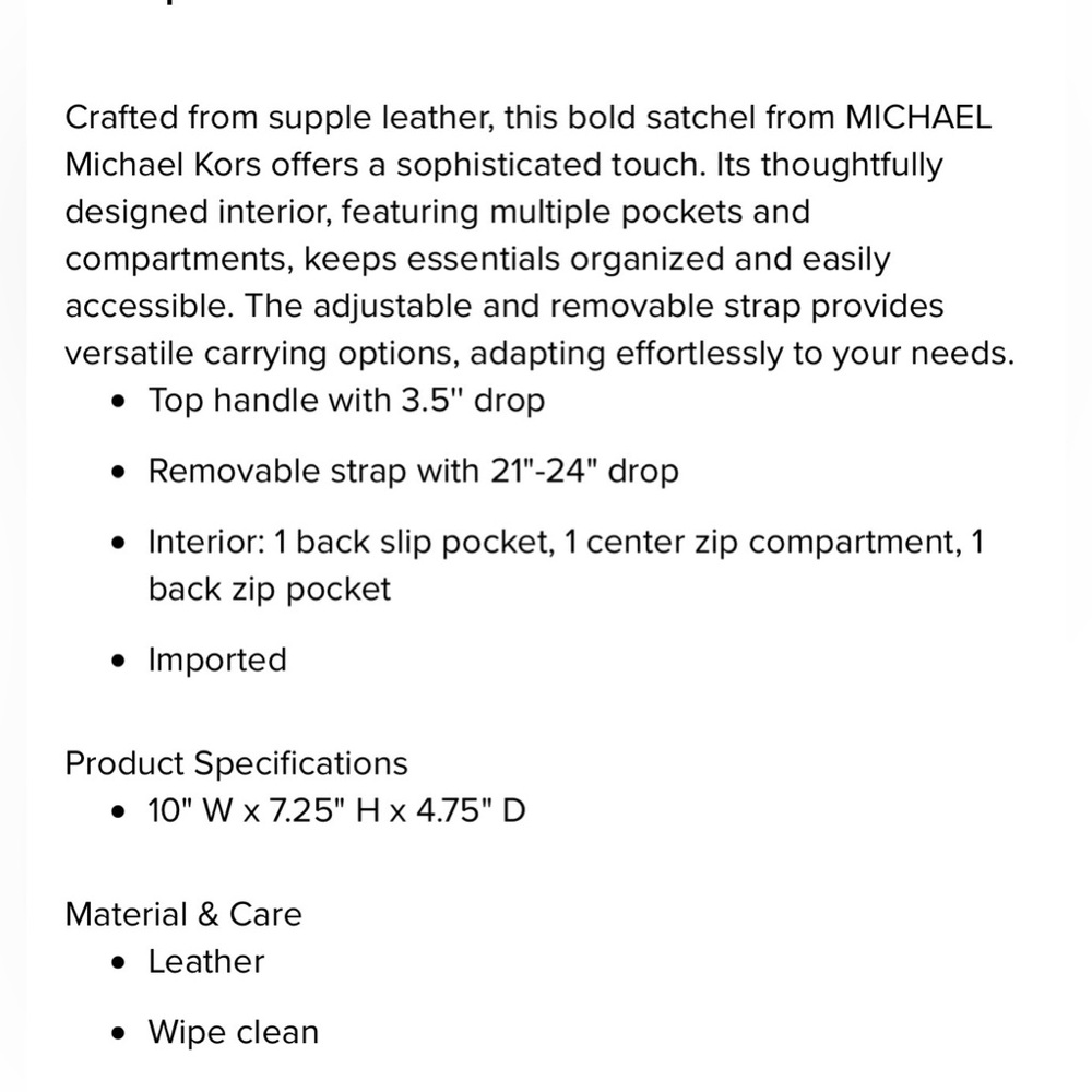 Michael Kors Laila oxblood Satchel - Picture 13 of 13